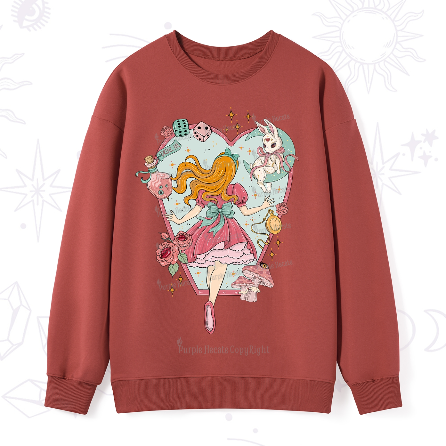 Purplehecate Alice's Secret Garden Sweatshirt