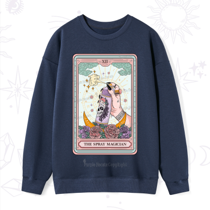 Purplehecate The Spray Magician Tarot Card Sweatshirt