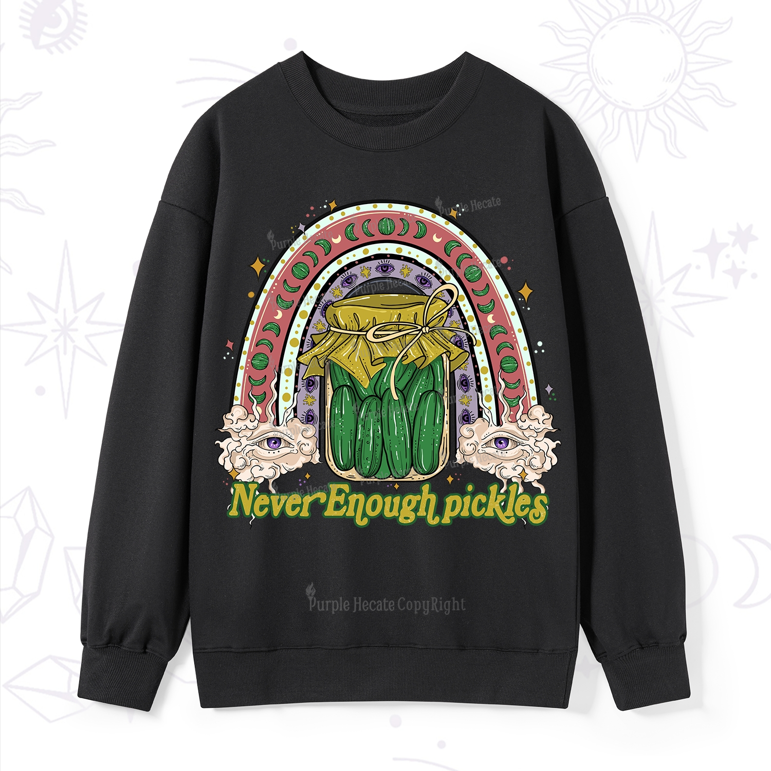 Purplehecate Never Enough Pickles Sweatshirt