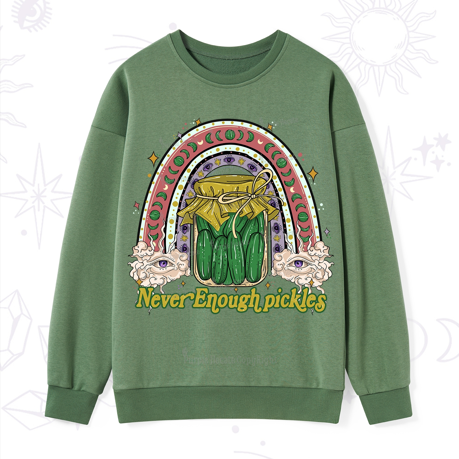 Purplehecate Never Enough Pickles Sweatshirt