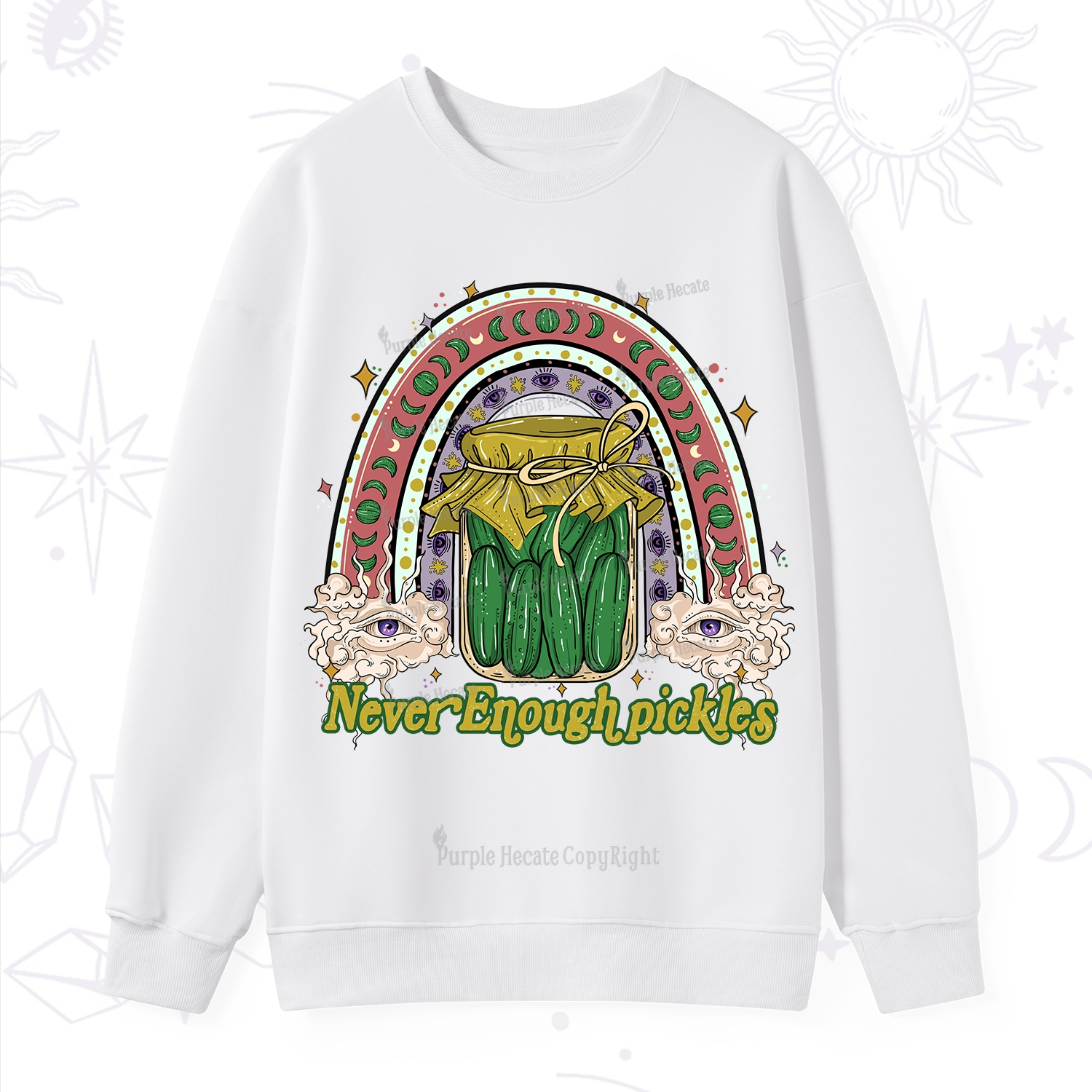 Purplehecate Never Enough Pickles Sweatshirt
