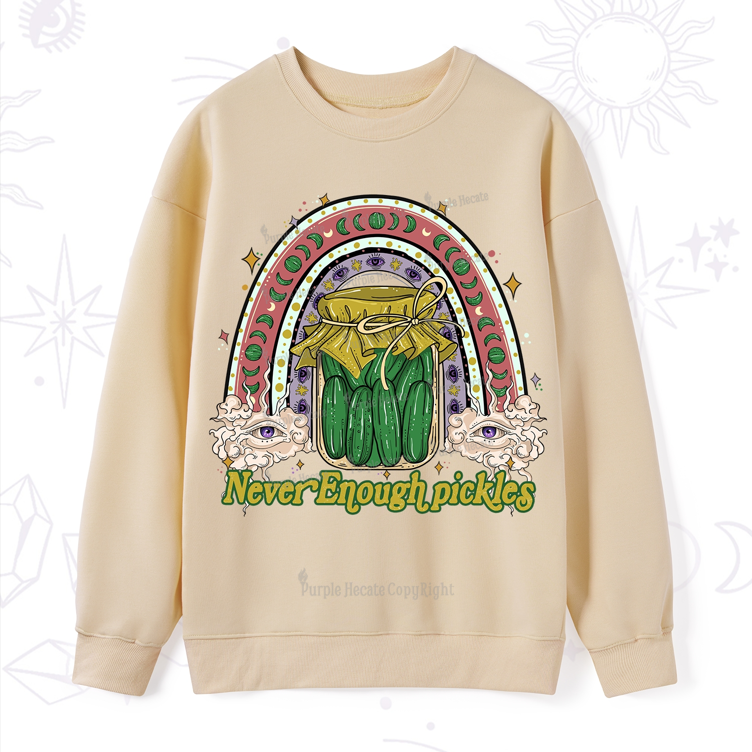 Purplehecate Never Enough Pickles Sweatshirt