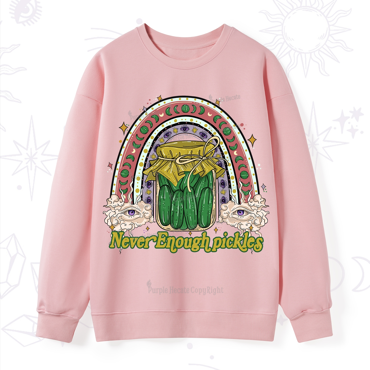 Purplehecate Never Enough Pickles Sweatshirt