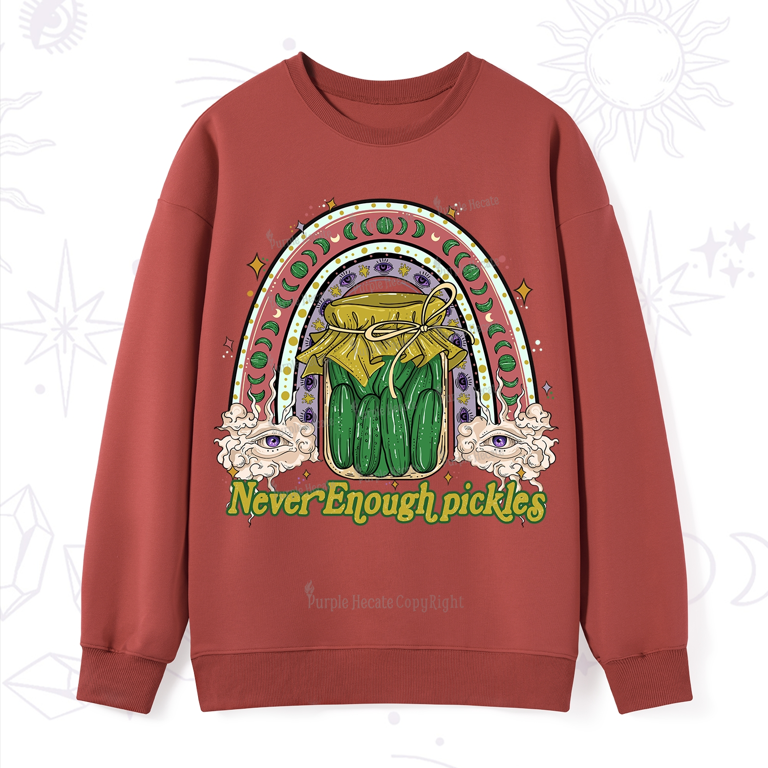 Purplehecate Never Enough Pickles Sweatshirt