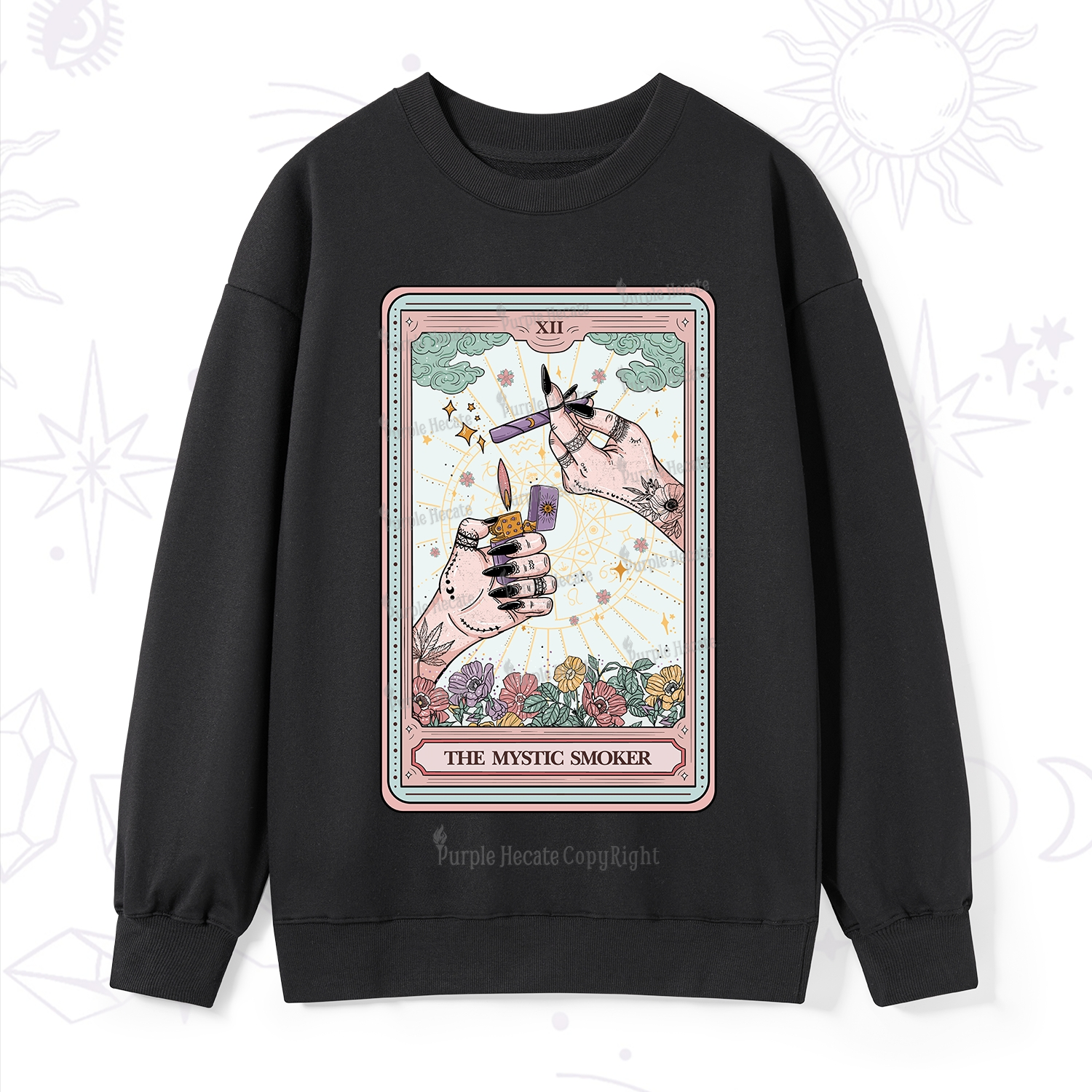 Purplehecate The Lighter Tarot Card Sweatshirt