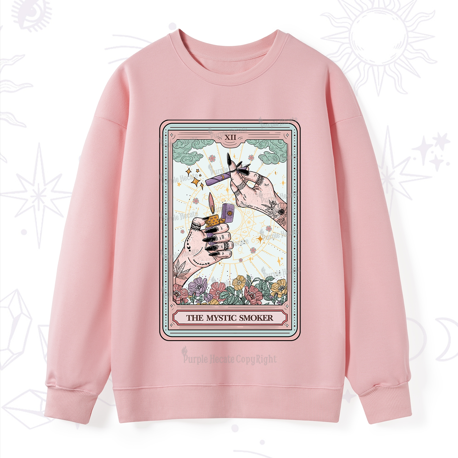 Purplehecate The Lighter Tarot Card Sweatshirt
