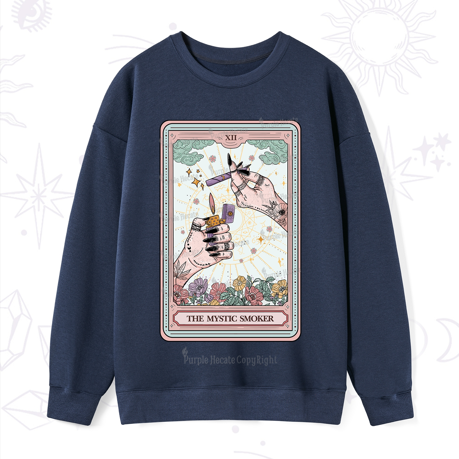 Purplehecate The Lighter Tarot Card Sweatshirt