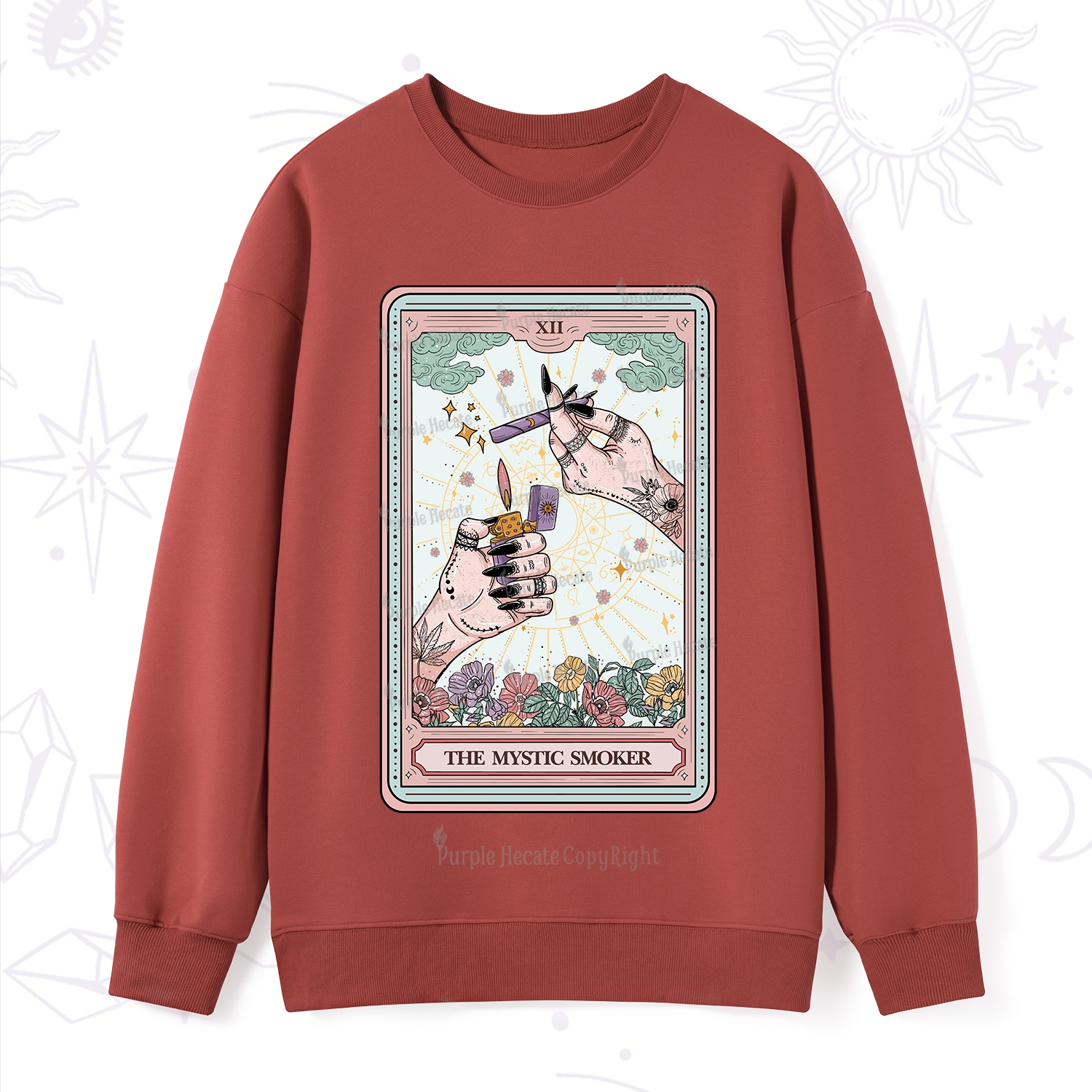 Purplehecate The Lighter Tarot Card Sweatshirt