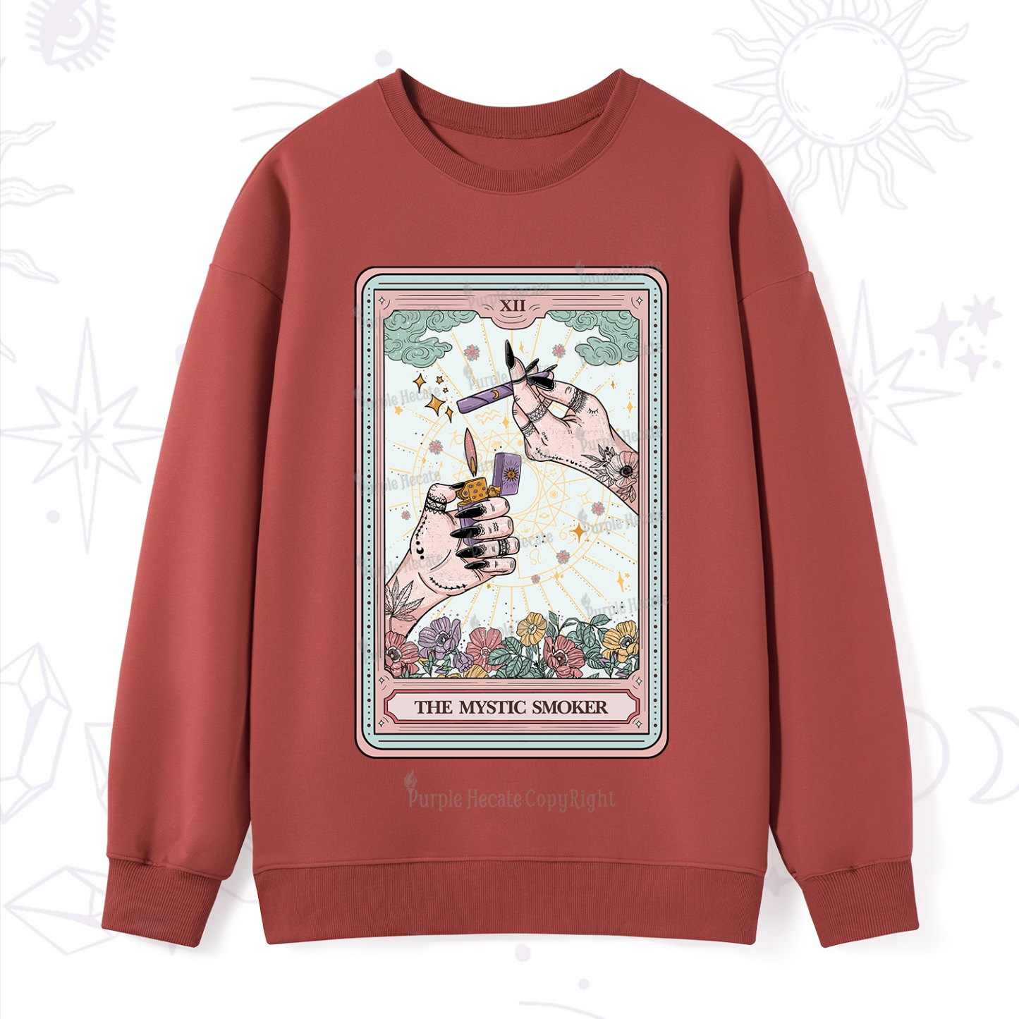 Purplehecate The Lighter Tarot Card Sweatshirt