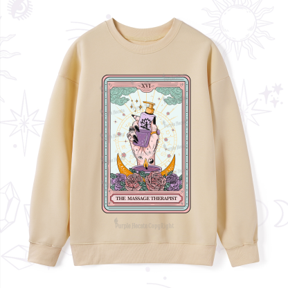 Purplehecate The Massage Therapist Tarot Card Sweatshirt