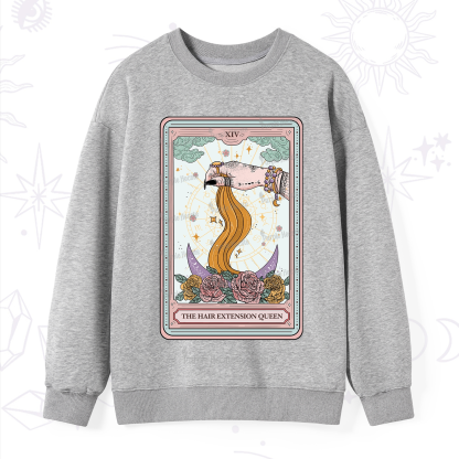 Purplehecate The Hair Extension Queen Tarot Card Sweatshirt