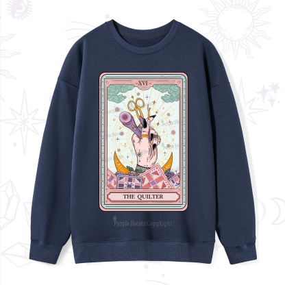 Purplehecate The Quilter Tarot Card Sweatshirt