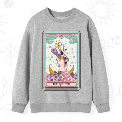 Purplehecate The Quilter Tarot Card Sweatshirt