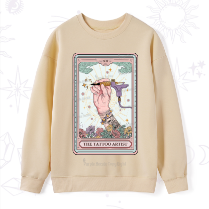 Purplehecate The Tattoo Artist Tarot Card Sweatshirt