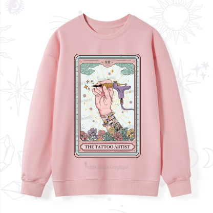 Purplehecate The Tattoo Artist Tarot Card Sweatshirt