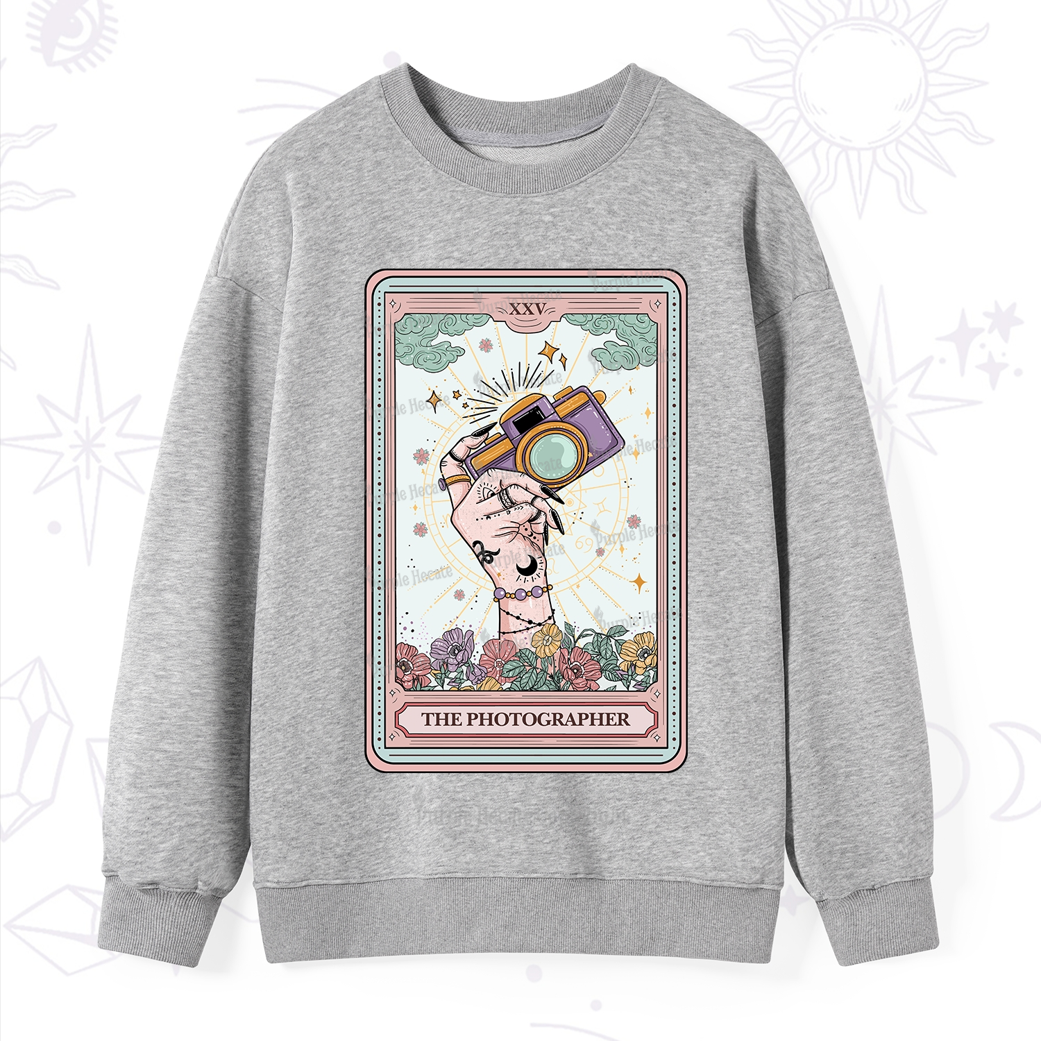 Purplehecate The Photographer Tarot Card Sweatshirt