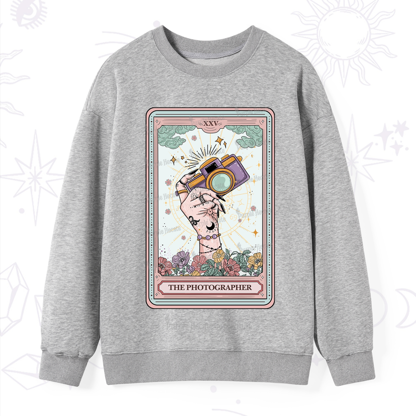 Purplehecate The Photographer Tarot Card Sweatshirt
