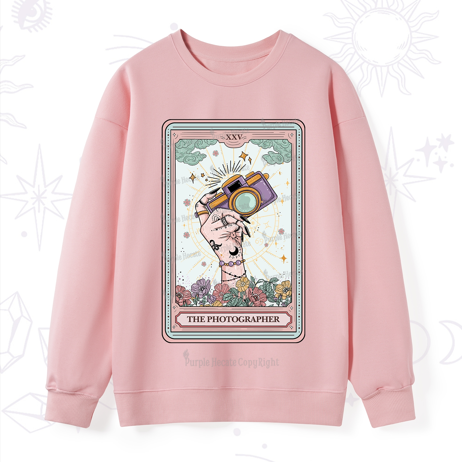 Purplehecate The Photographer Tarot Card Sweatshirt