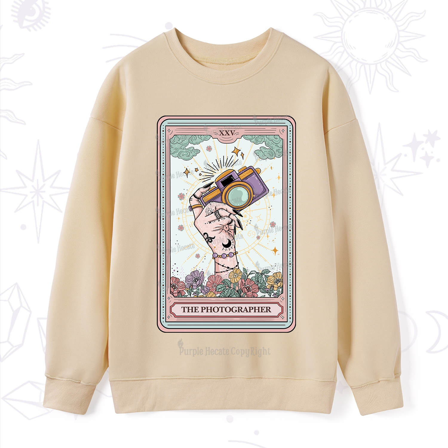 Purplehecate The Photographer Tarot Card Sweatshirt