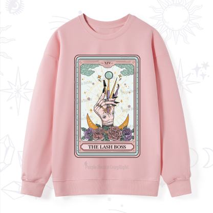 Purplehecate The Lash Boss Tarot Card Sweatshirt
