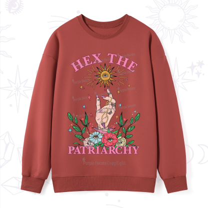 Purplehecate Hex The Patriarchy Witchy Sweatshirt