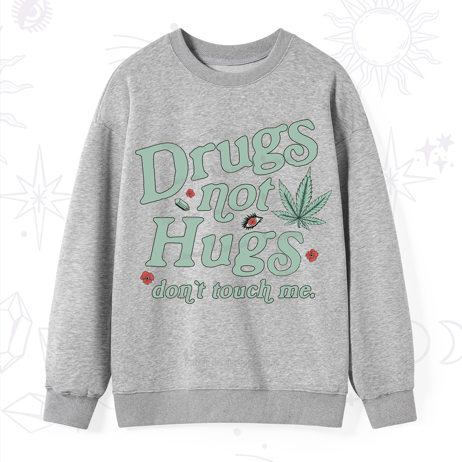 Purplehecate Sarcastic Weed Sweatshirt