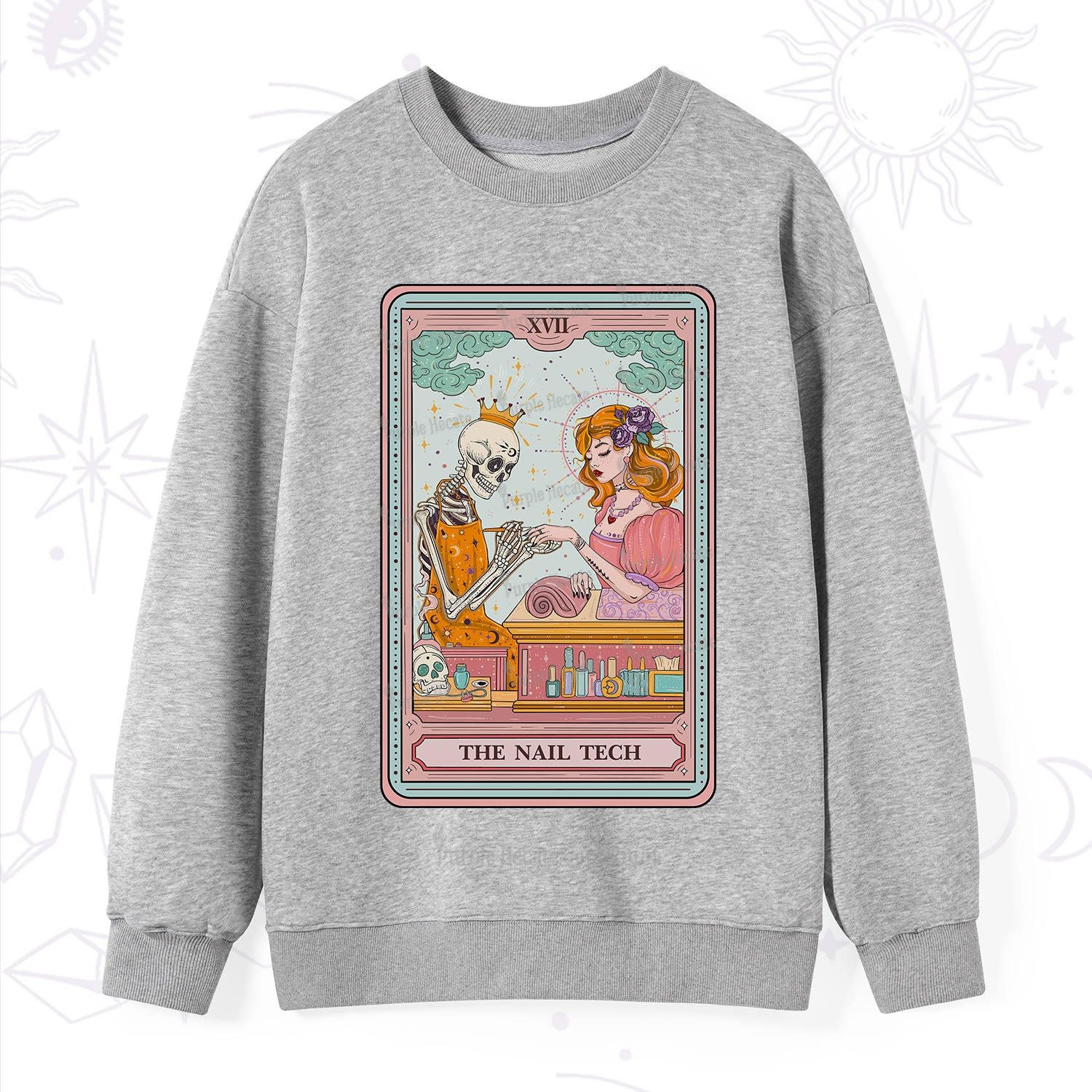 Purplehecate The Nail Tech Life Tarot Sweatshirt