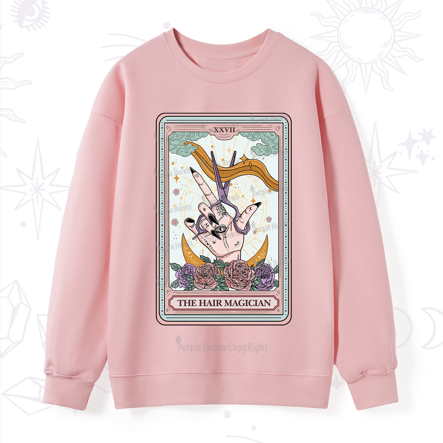 Purplehecate The Hair Magician Tarot Sweatshirt