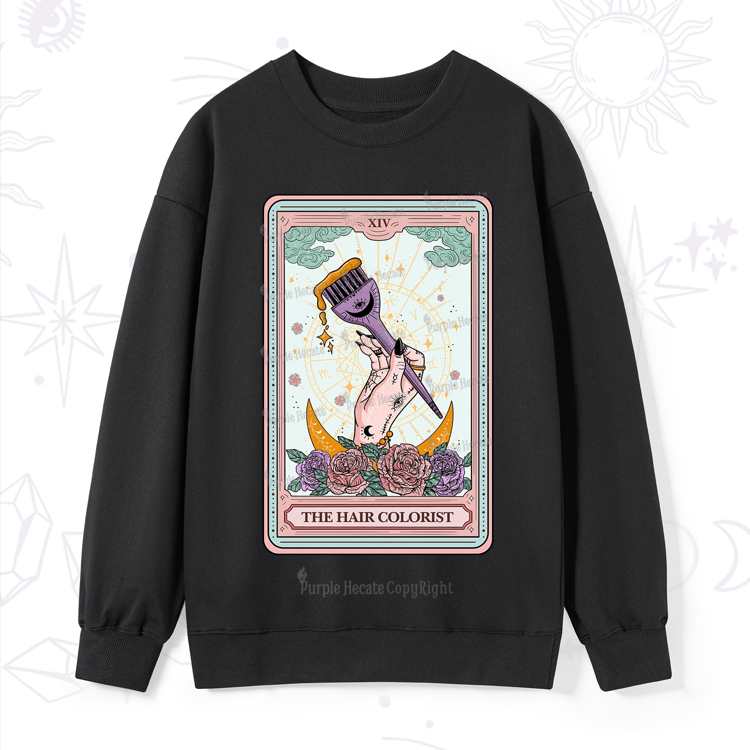 Purplehecate The Hair Colorist Tarot Sweatshirt