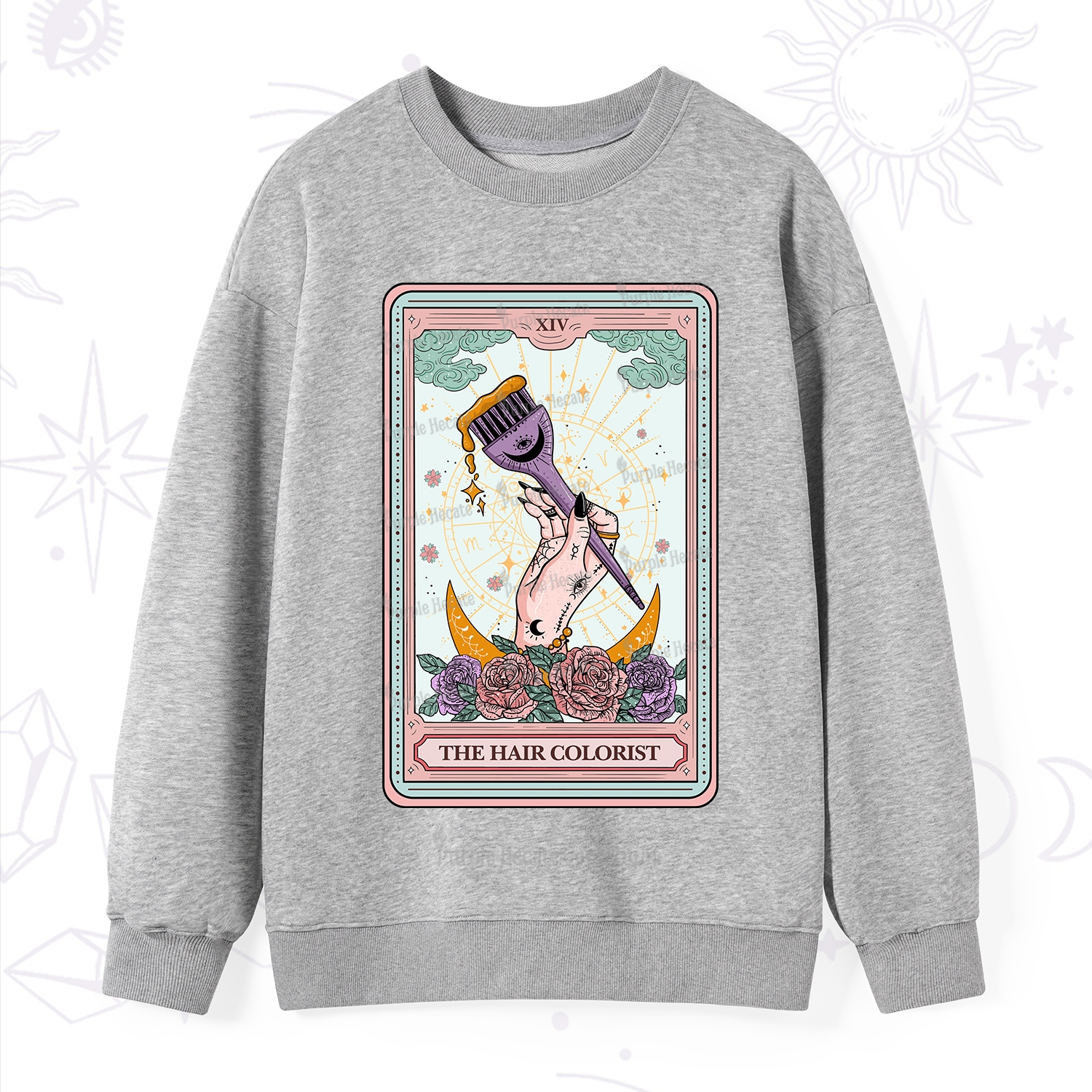 Purplehecate The Hair Colorist Tarot Sweatshirt