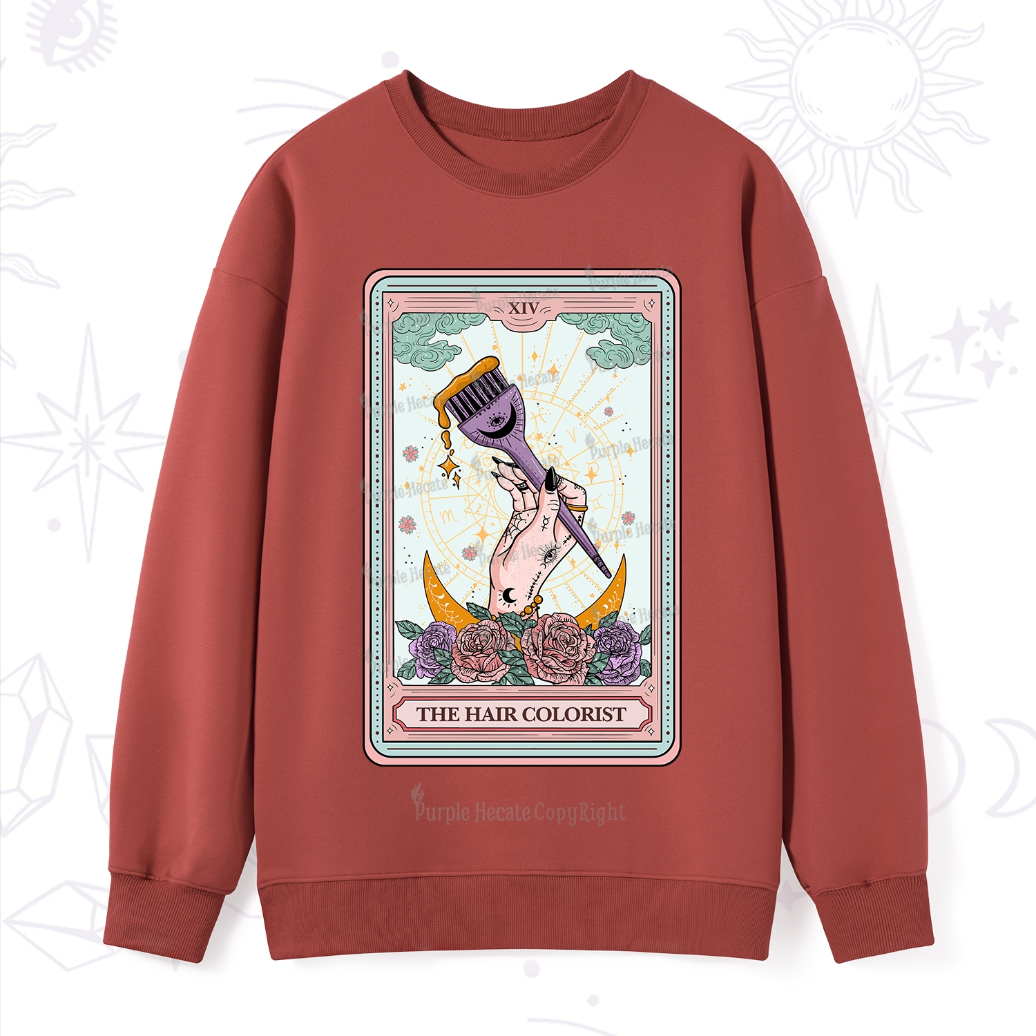 Purplehecate The Hair Colorist Tarot Sweatshirt