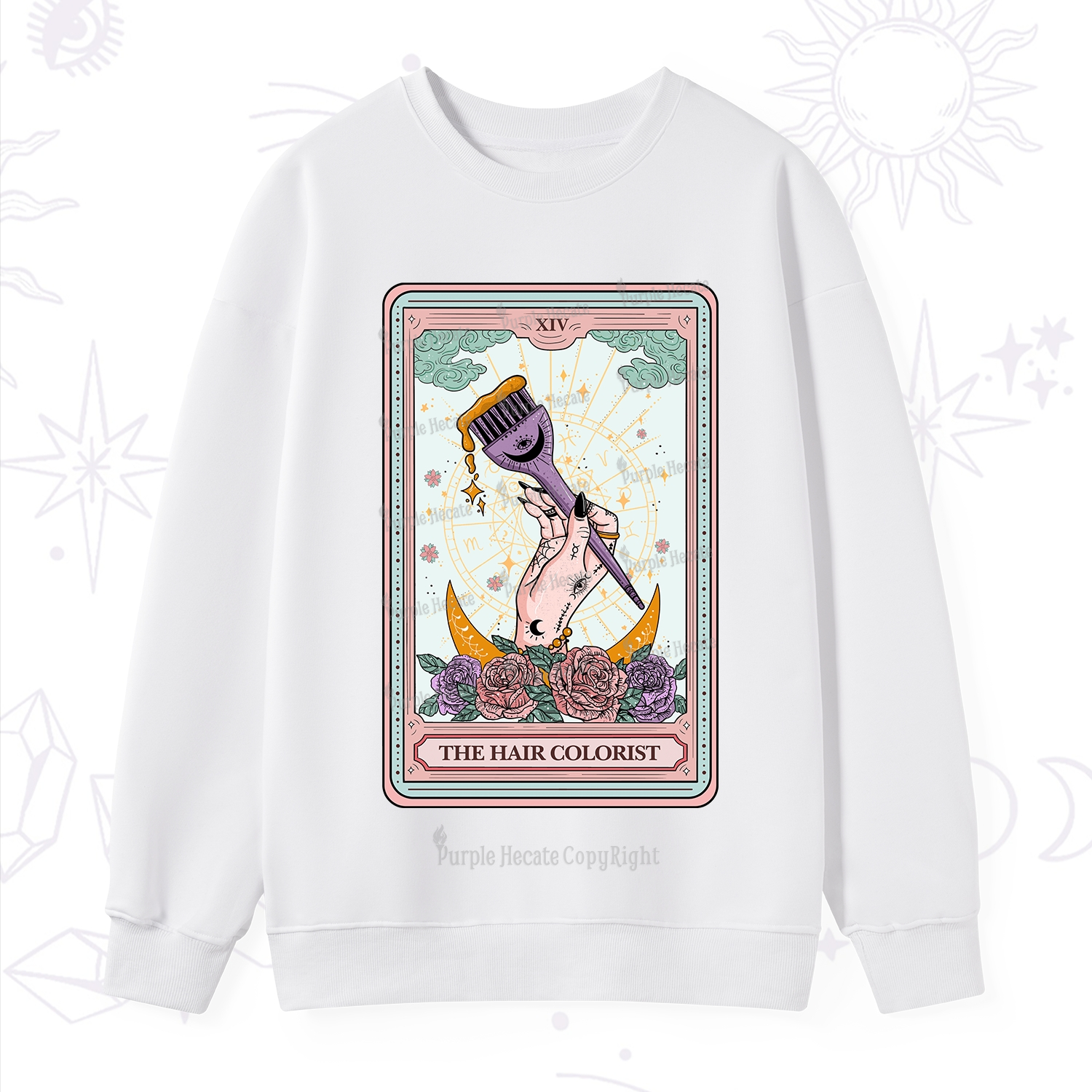 Purplehecate The Hair Colorist Tarot Sweatshirt