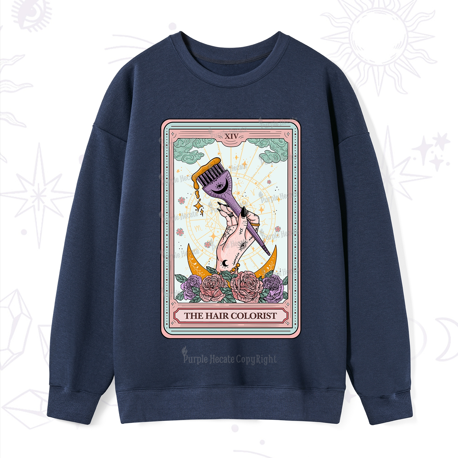 Purplehecate The Hair Colorist Tarot Sweatshirt