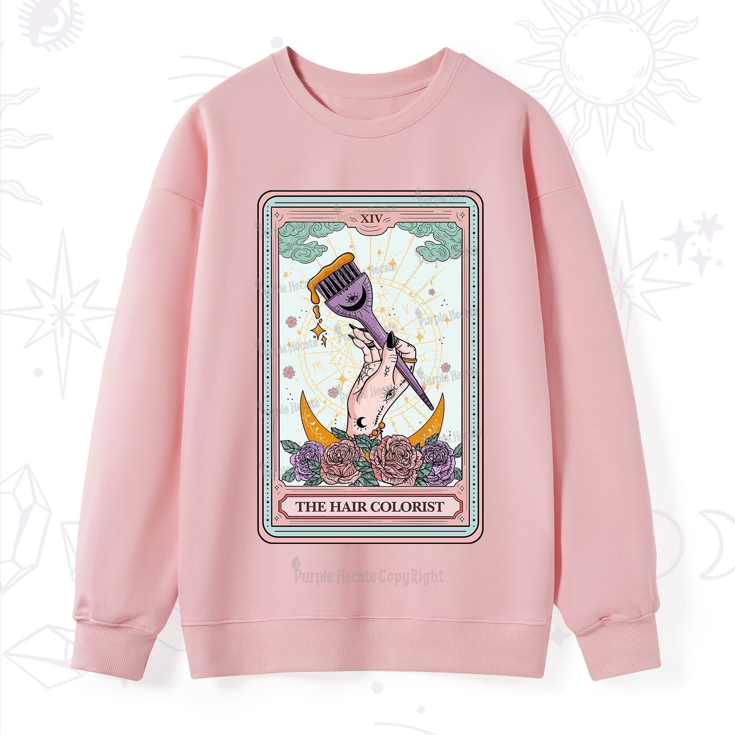 Purplehecate The Hair Colorist Tarot Sweatshirt