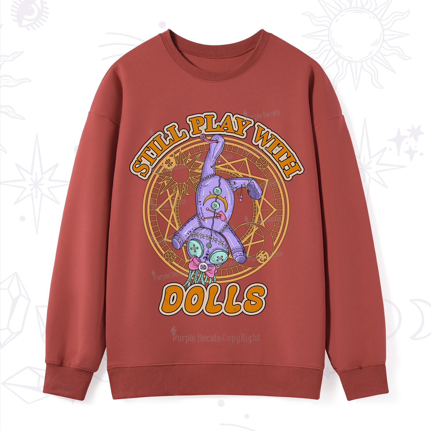 Purplehecate Still Plays With Dolls Sweatshirt