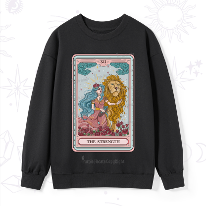 Purplehecate The Strength Tarot Sweatshirt