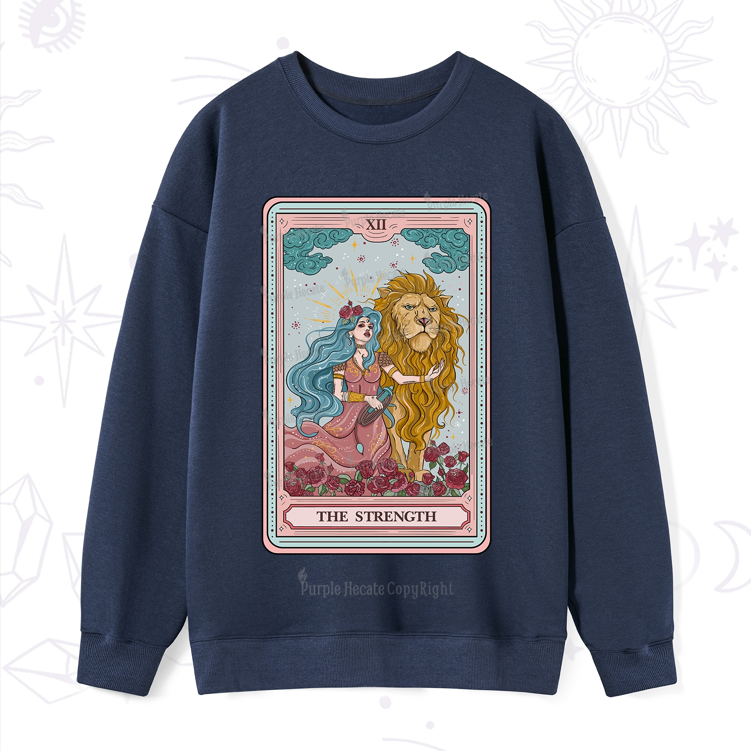 Purplehecate The Strength Tarot Sweatshirt