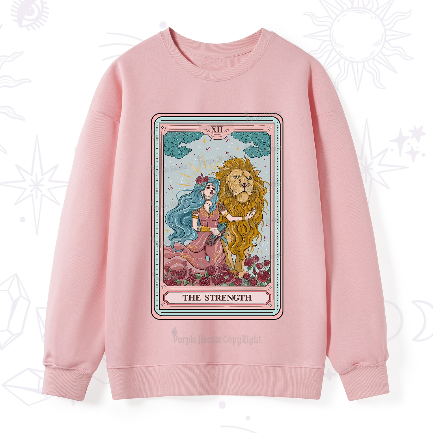 Purplehecate The Strength Tarot Sweatshirt