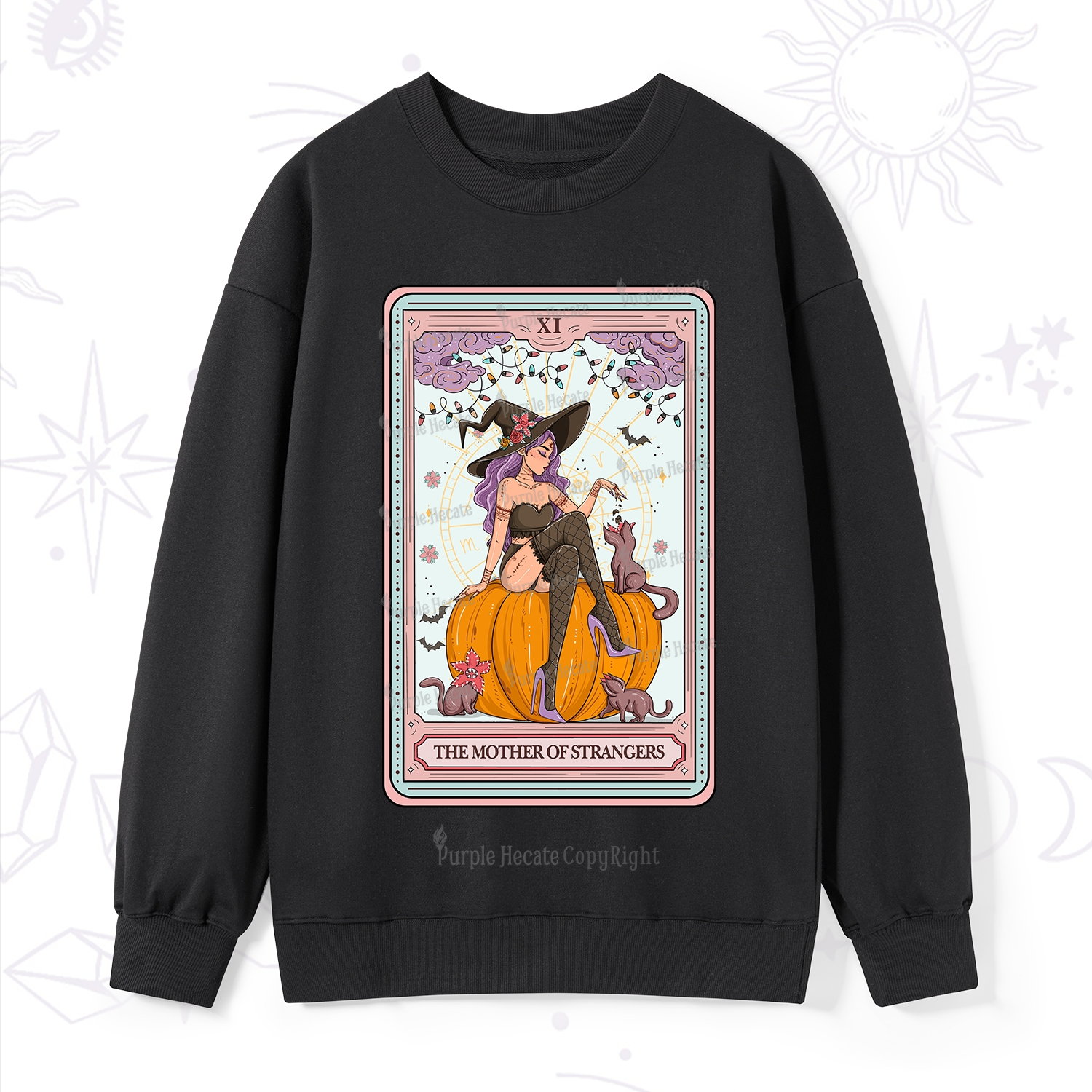 Purplehecate The Mother Of Strangers Tarot Sweatshirt
