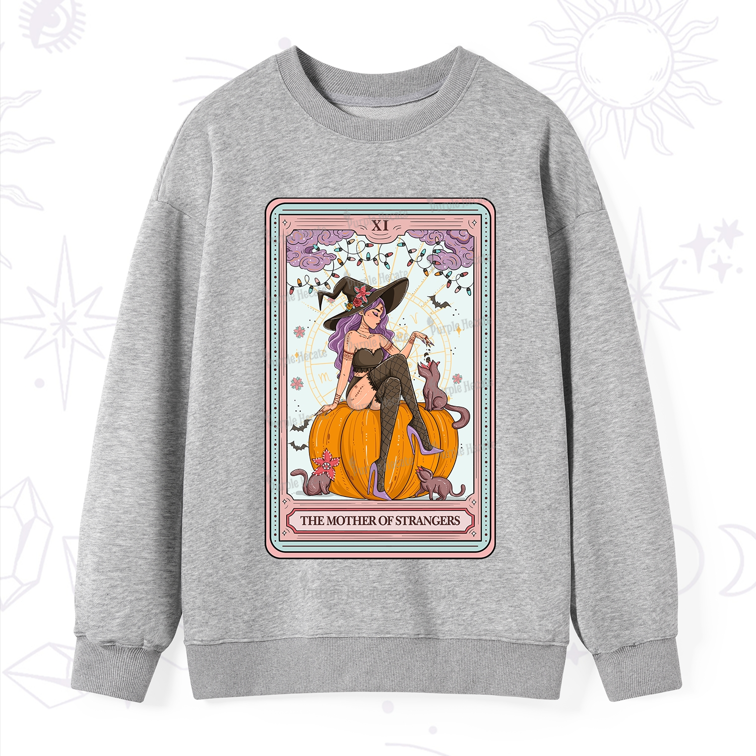 Purplehecate The Mother Of Strangers Tarot Sweatshirt