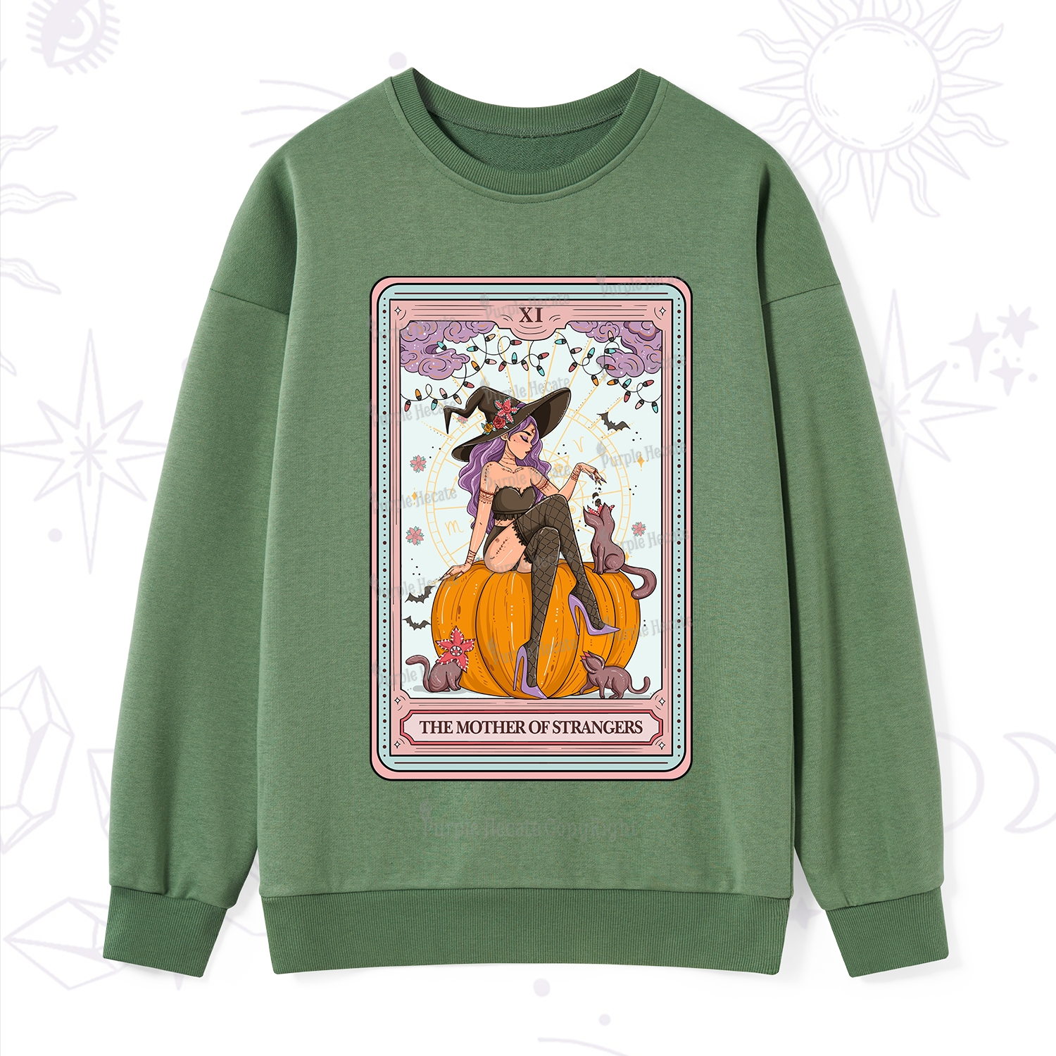 Purplehecate The Mother Of Strangers Tarot Sweatshirt