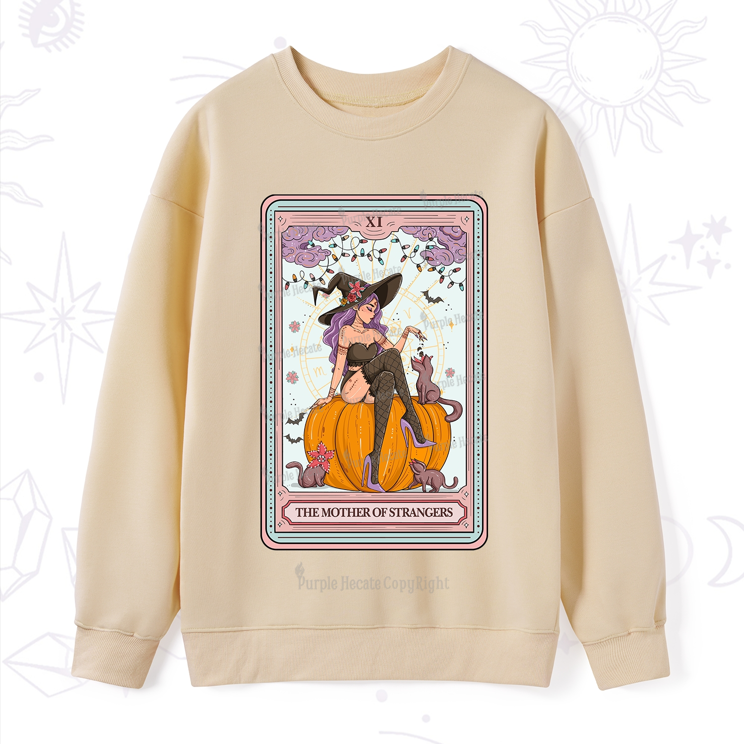Purplehecate The Mother Of Strangers Tarot Sweatshirt
