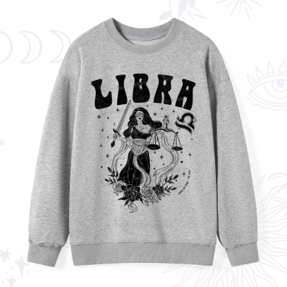 Purplehecate Libra Zodiac Glyphs Sweatshirt