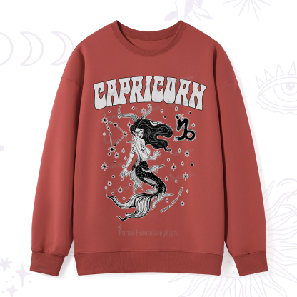 Purplehecate Capricorn Zodiac Glyphs Sweatshirt