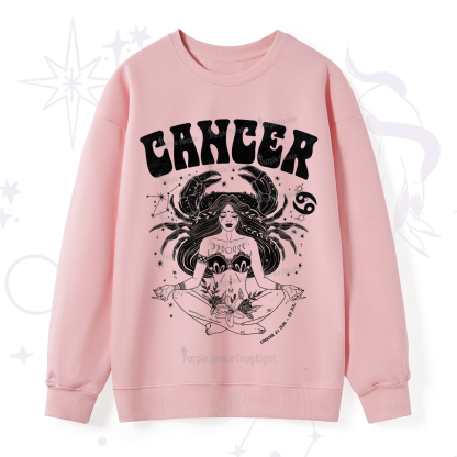 Purplehecate Cancer Zodiac Glyphs Sweatshirt