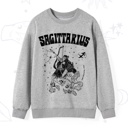 Purplehecate Sagittarius Zodiac Glyphs Sweatshirt