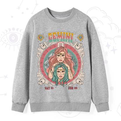 Purplehecate Gemini Cosmic Zodiac Sweatshirt