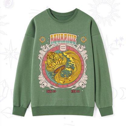Purplehecate Aquarius Cosmic Zodiac Sweatshirt