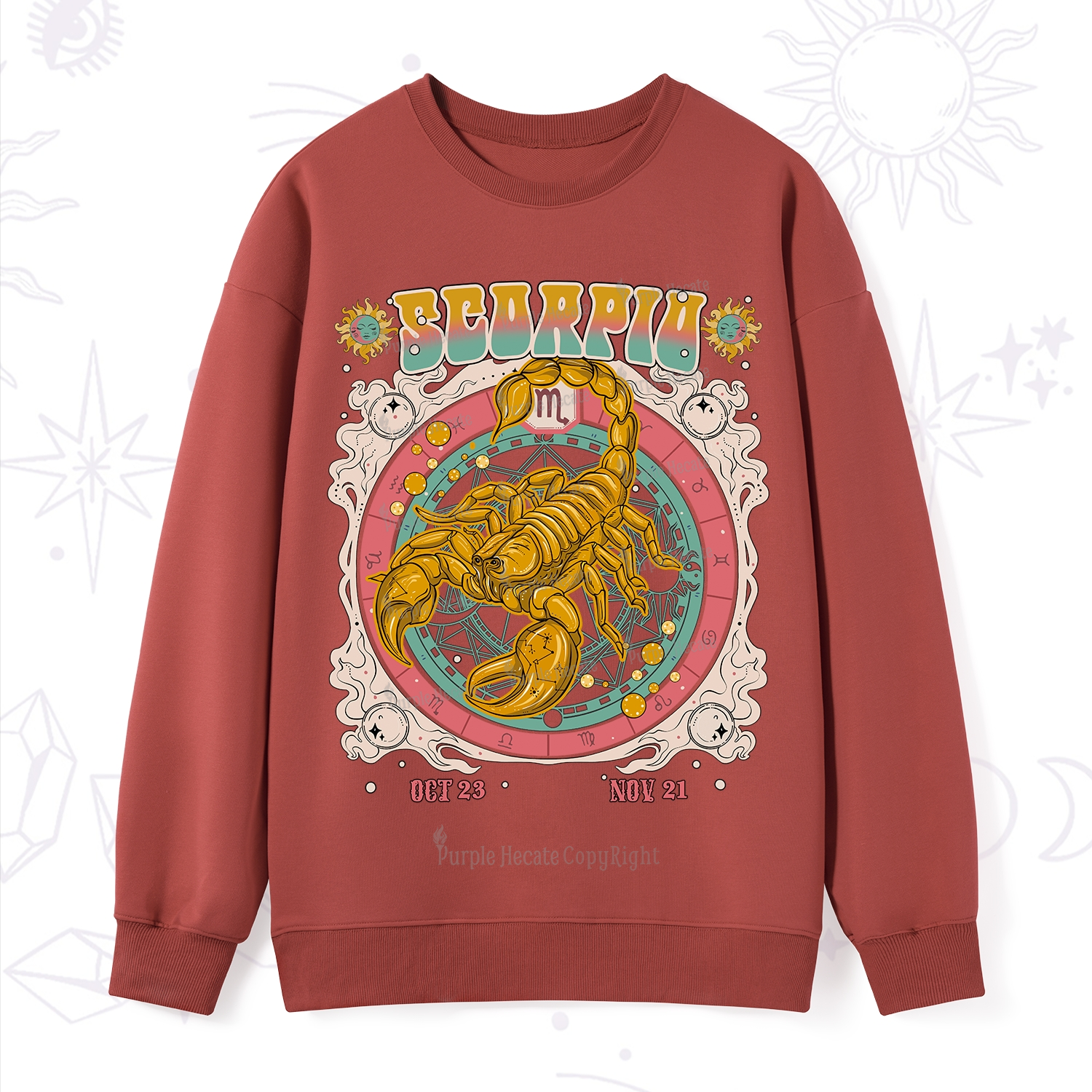 Purplehecate Scorpio Cosmic Zodiac Sweatshirt