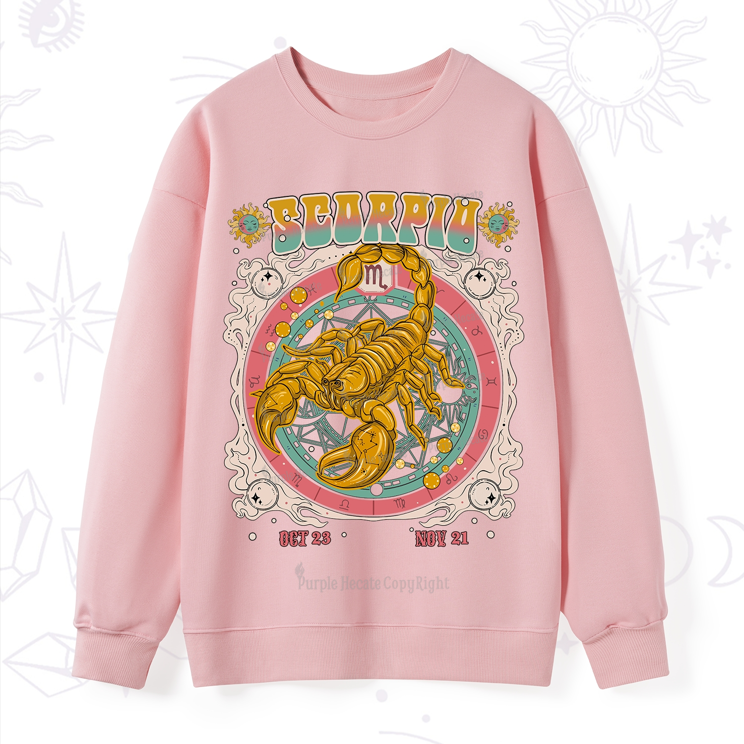 Purplehecate Scorpio Cosmic Zodiac Sweatshirt